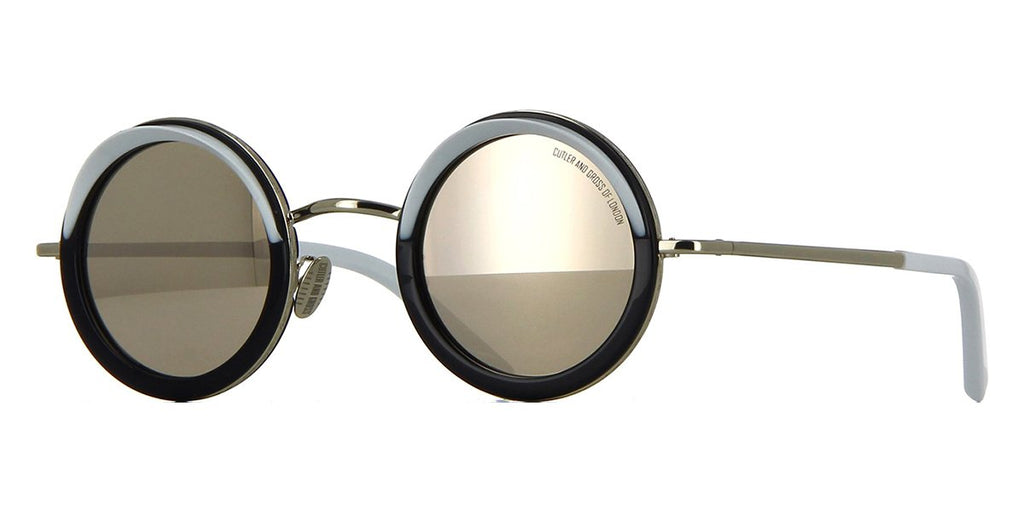 Cutler and Gross 1277 01 Black and White with Gold