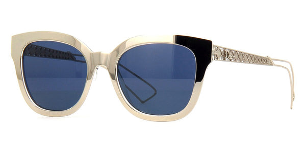 Diorama1 Silver Mirrored Sunglasses