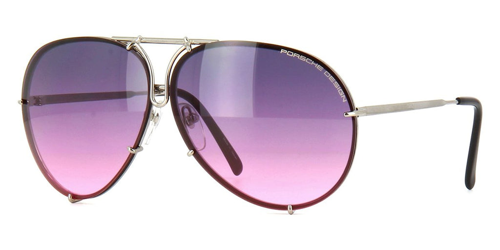 porsche design 8478 m interchangeable lenses pink gradient silver