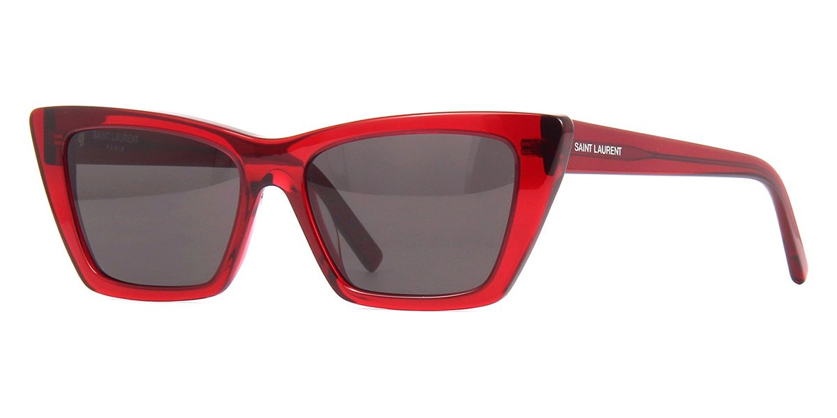 Yves Saint Laurent deals retro slim cat-eye cherry red sunglasses